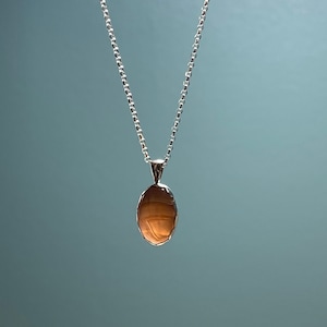 Open-backed Botswana Agate Necklace, Agate Jewelry, Jewelry Gift, Necklace Gift