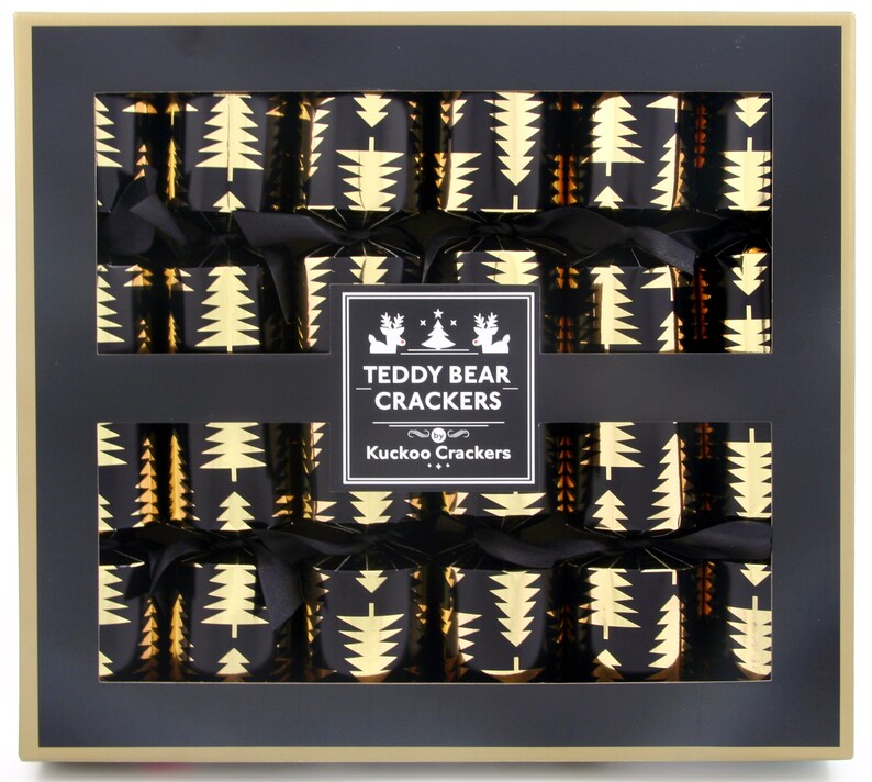 Kuckoo Crackers 6 x 13inch Teddy Bear Christmas Crackers Etsy