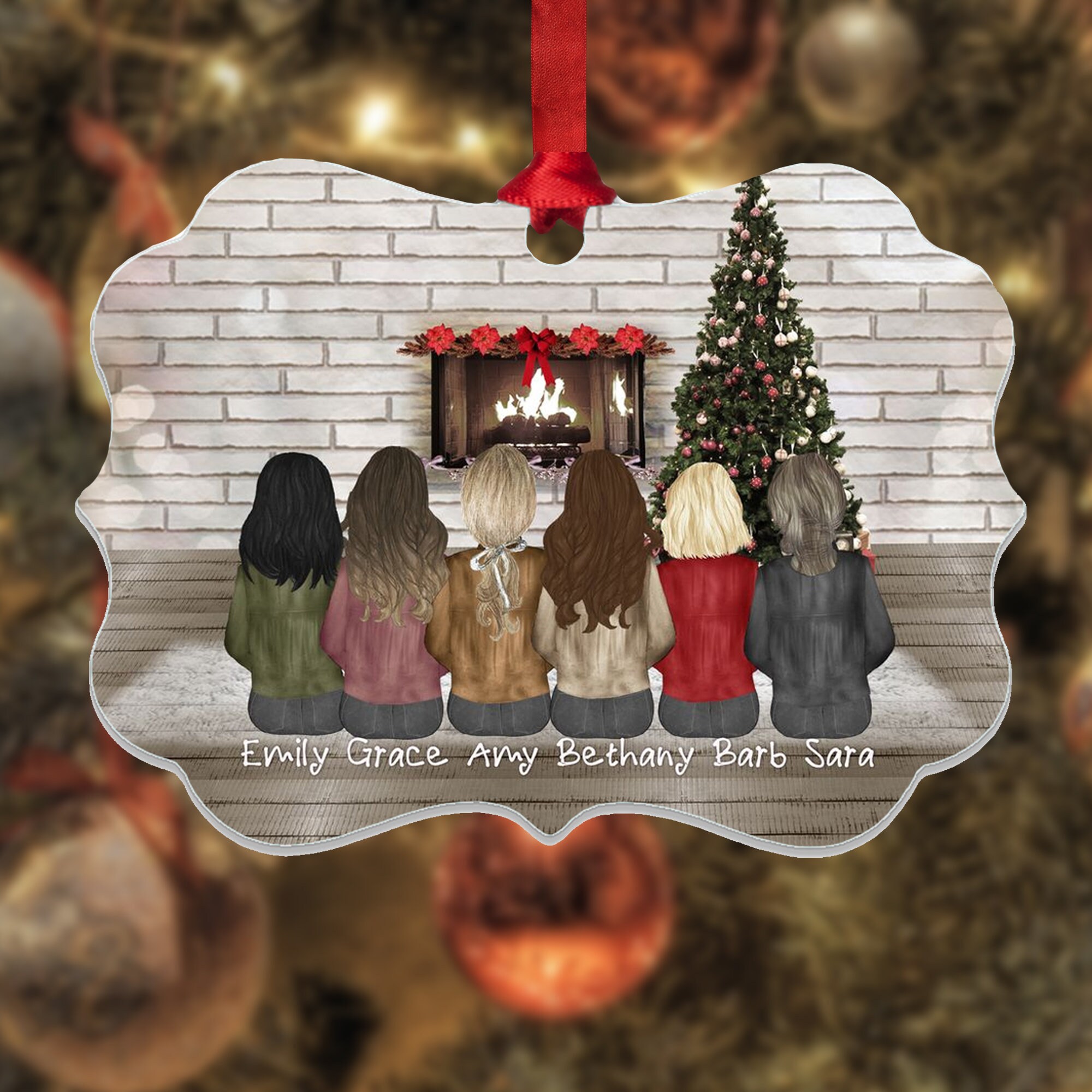 ☺︎ 2 Sisters Christmas Ornament - Christmas Decoration - 2