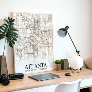 Custom map poster, personalized map, city map print, city poster, map art, modern map print, framed map print, custom map design