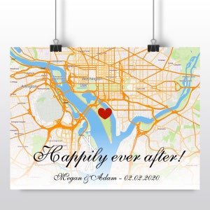 Paper anniversary gift, 1st anniversary gift, Paper print map, Personalized map, Canvas print map, Wife gift, Husband Gift, Anniversary gift