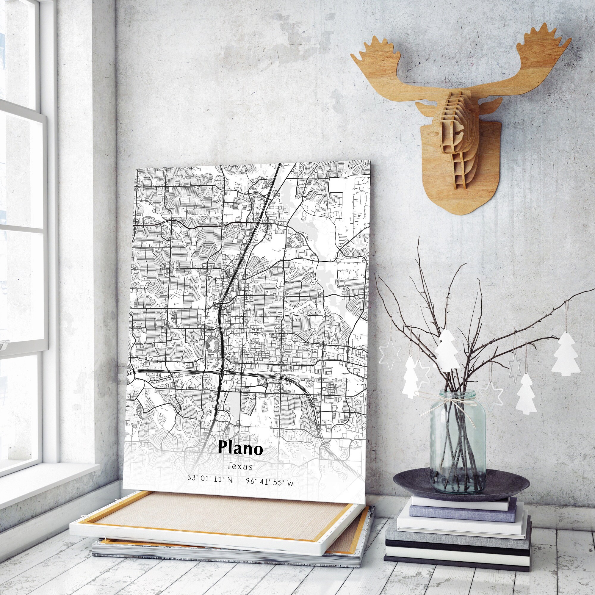 Map of Plano Digital File Modern City Map Plano Printable - Etsy