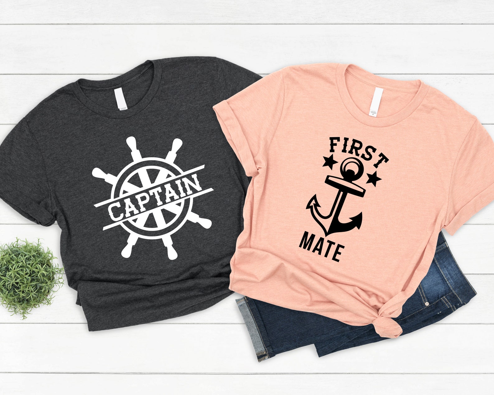 Captain / First Mate T-shirt Couples Shirt His & Hers - Etsy