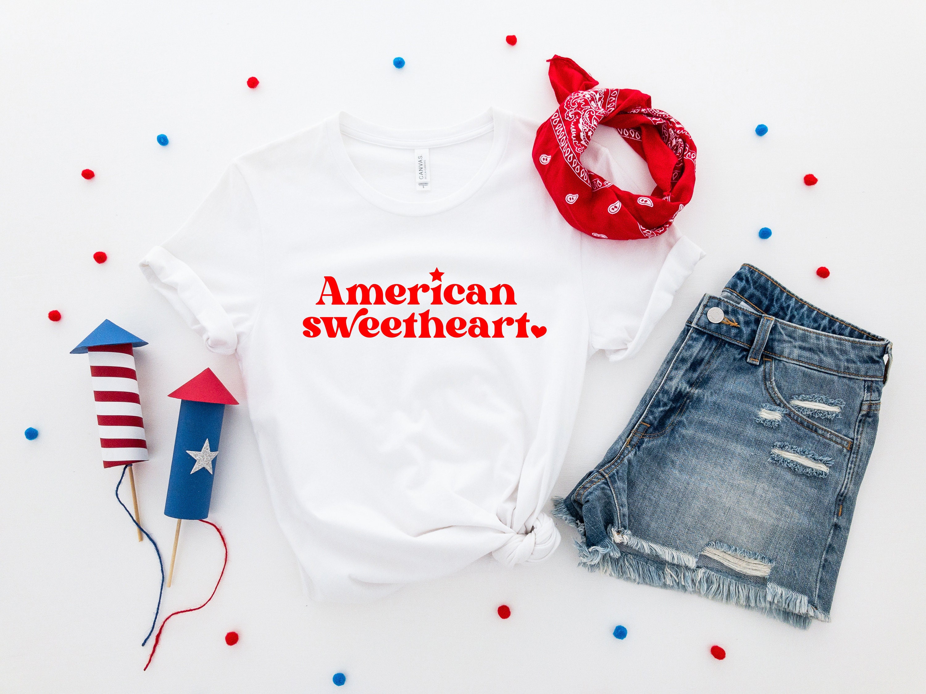 American Sweetheart T-Shirt 4th Of July Shirt America Shirt | Etsy