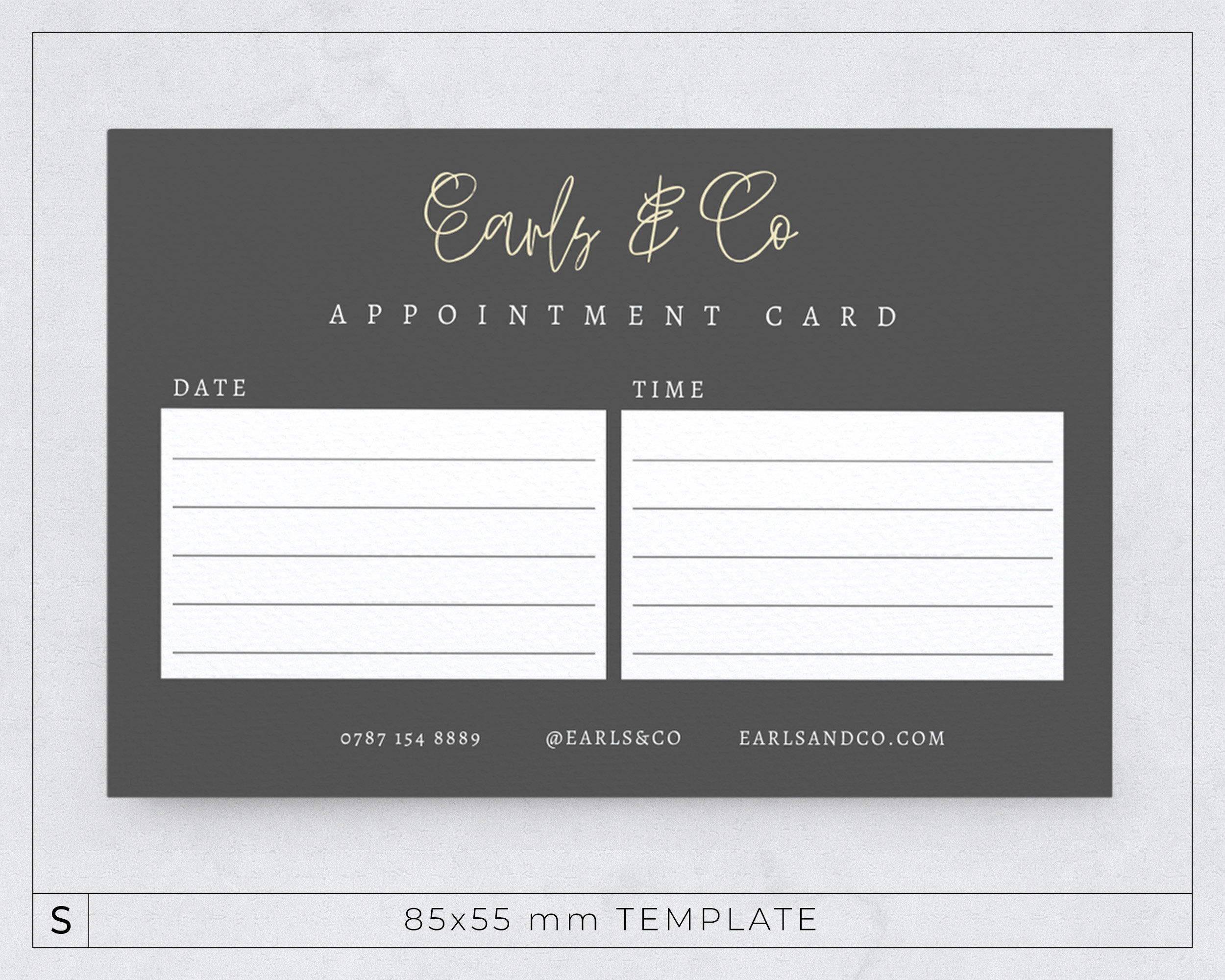 Appointment Card Template / Editable Appointment Card / Printable ...