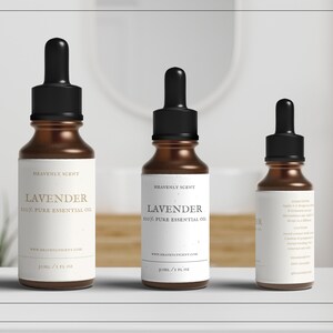 Vintage Essential Oil Labels / Editable Dropper Bottle Labels ...
