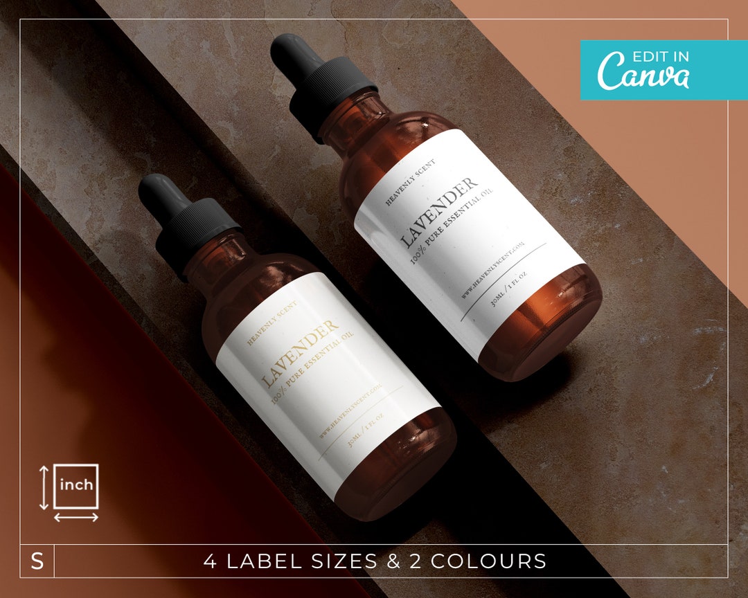 Vintage Essential Oil Labels / Editable Dropper Bottle Labels ...