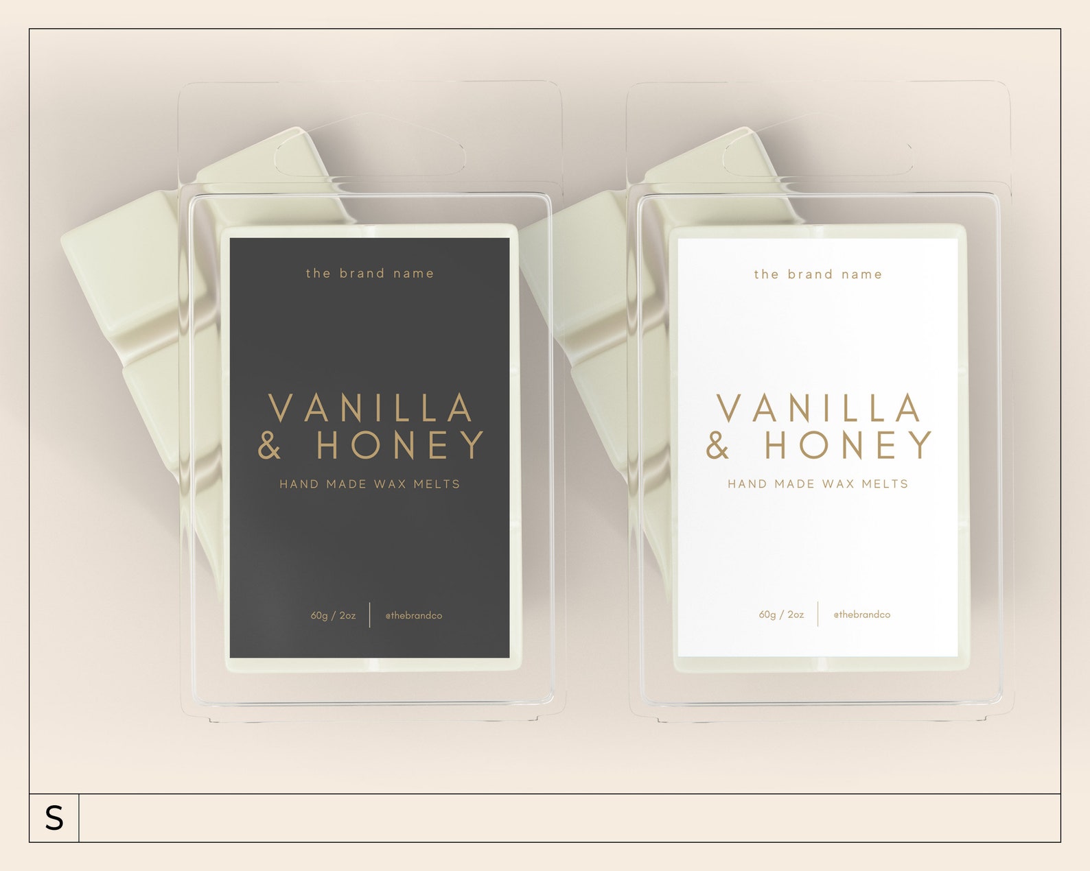 Minimalist Wax Melts Label Template / Editable Wax Melts - Etsy