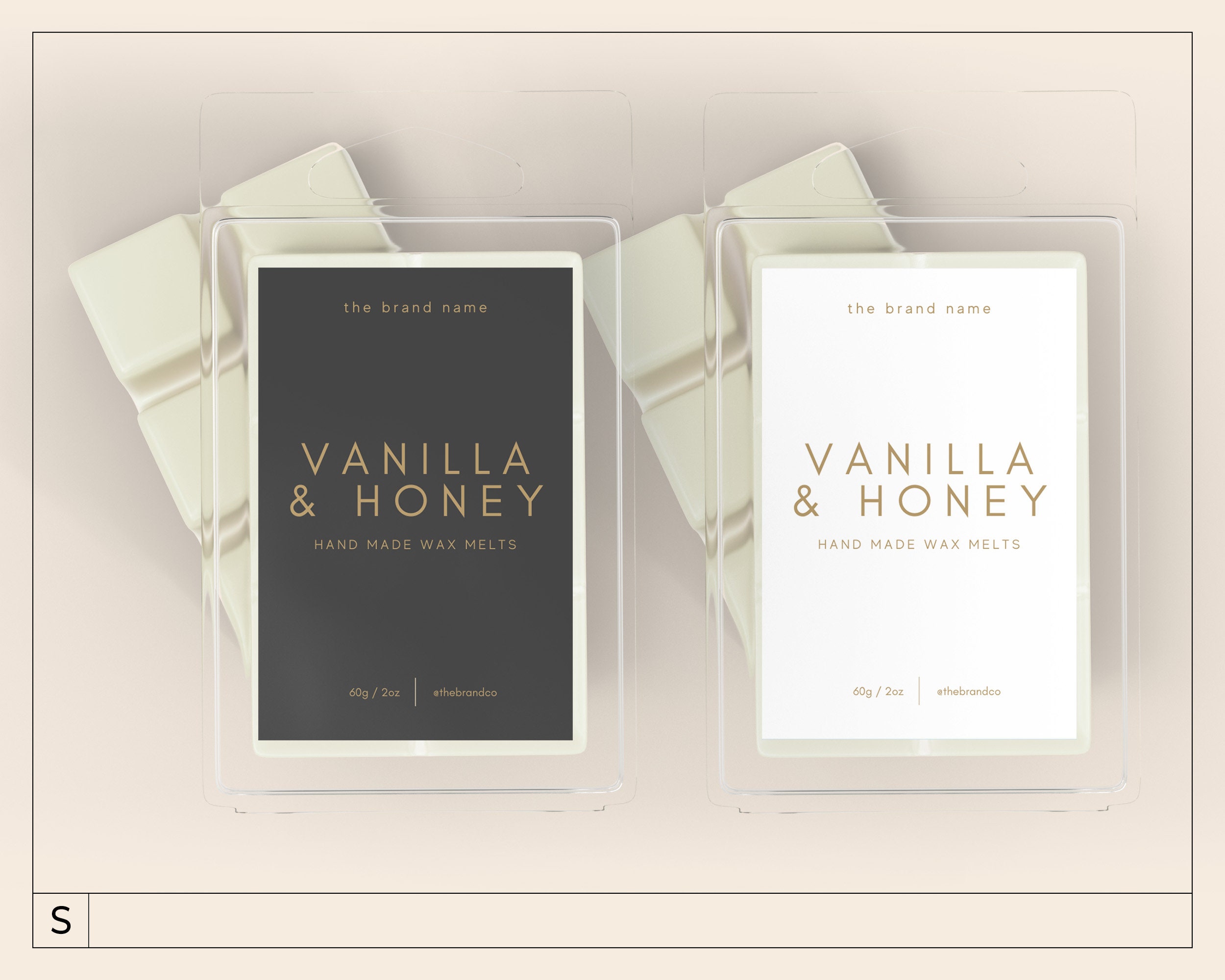 Minimalist Wax Melts Label Template / Editable Wax Melts - Etsy