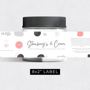 Abstract Wrap Around Label Template / Editable Label Template ...