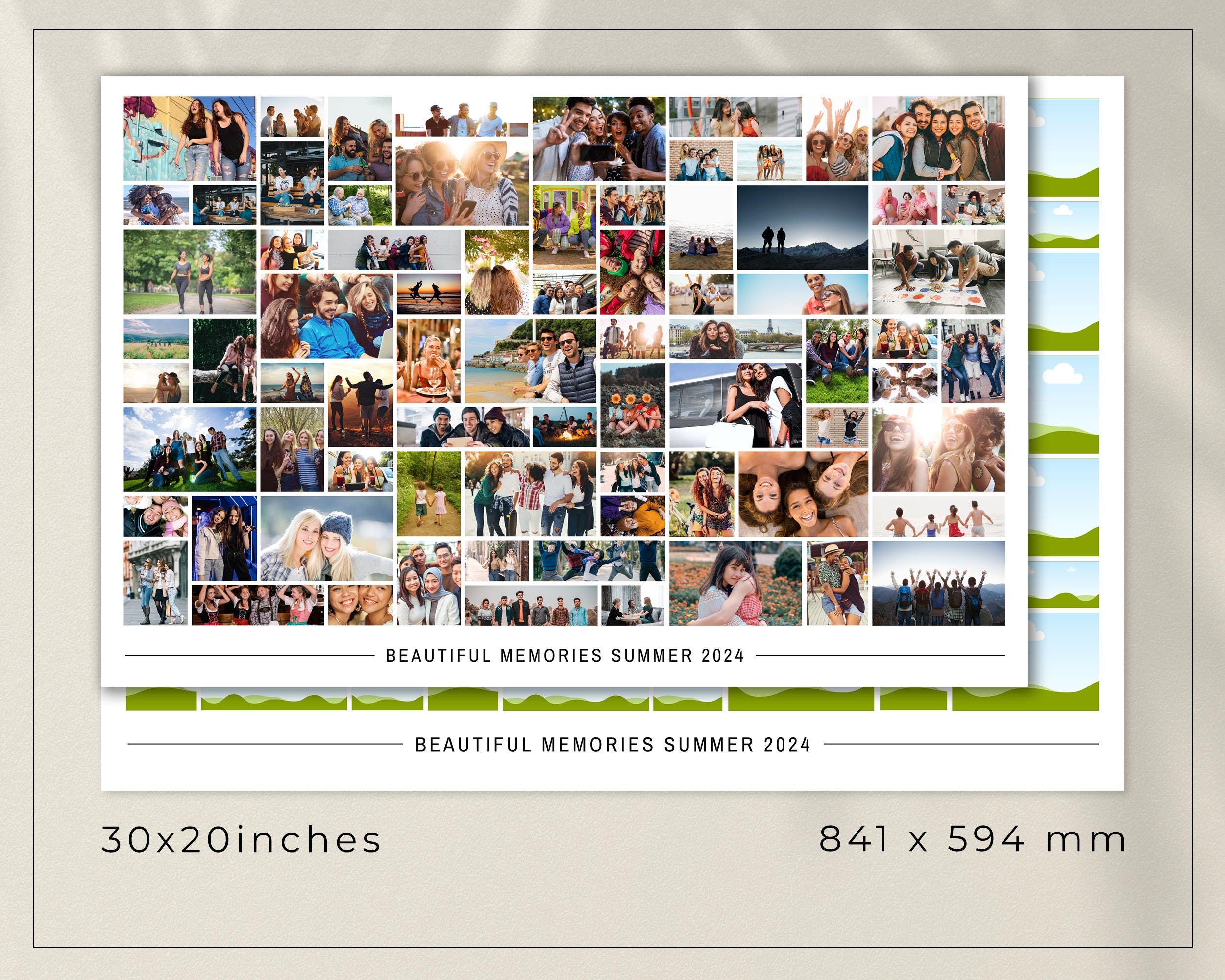75 Editable Photo Collage Template / Horizontal Photo Grid / Landscape ...