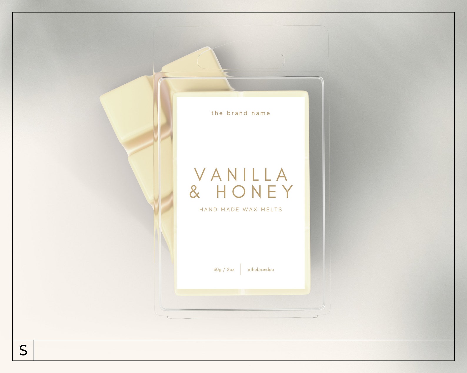 Minimalist Wax Melts Label Template / Editable Wax Melts - Etsy