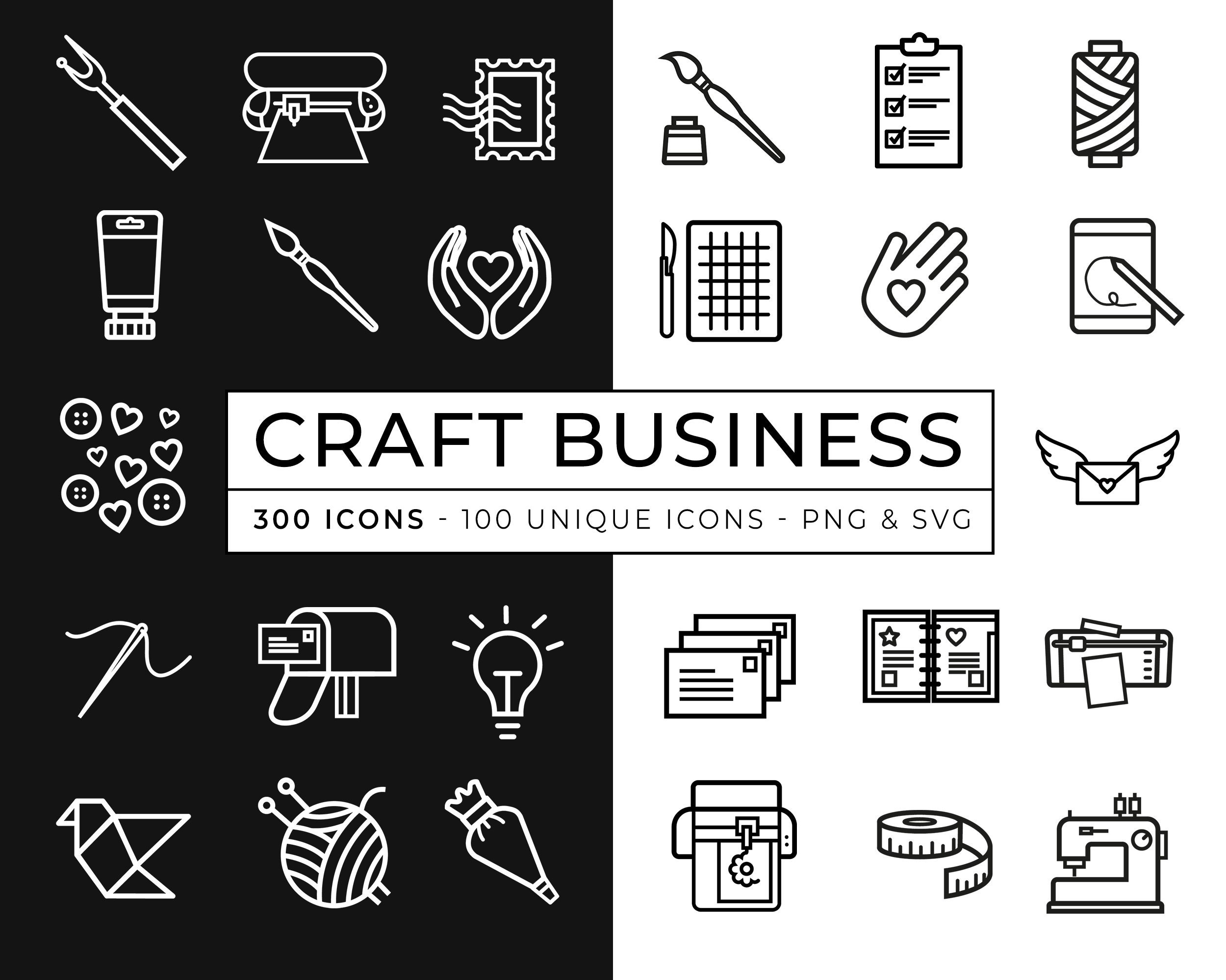 Free Vector  Art and craft icon set