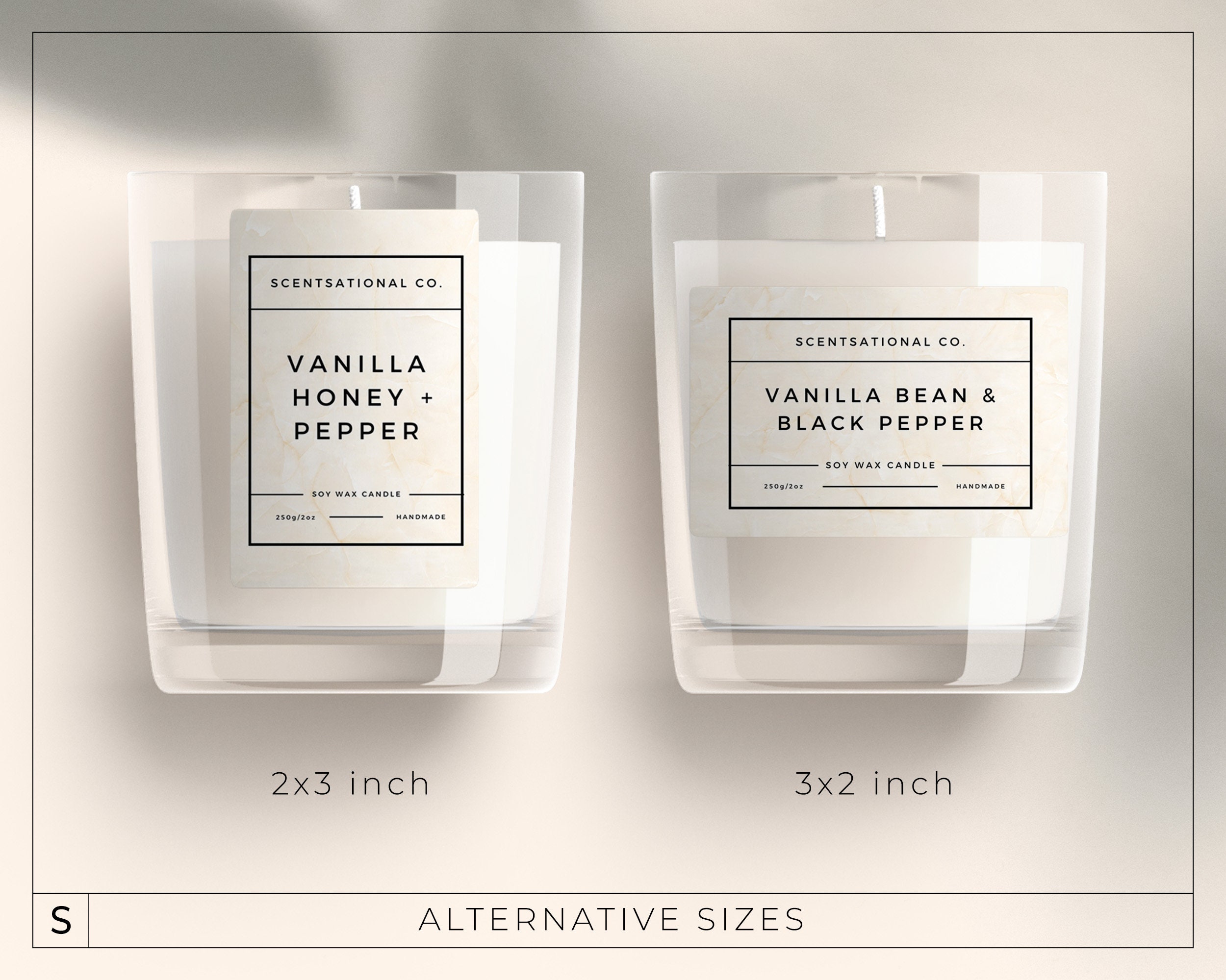 Minimalist Candle Label Template 32 – 413 Studio Design Co