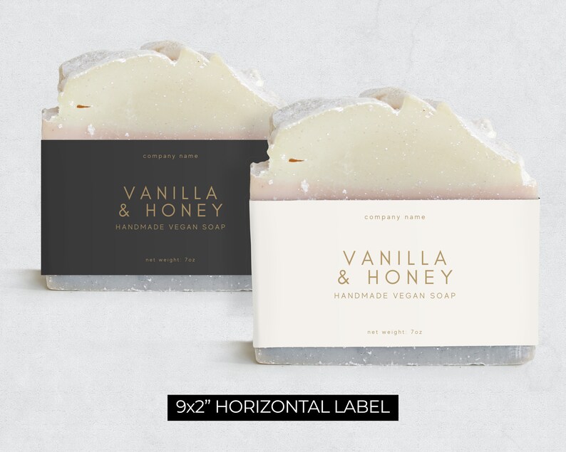 Minimalist Soap Label Template / Editable Soap Wrap Around | Etsy UK