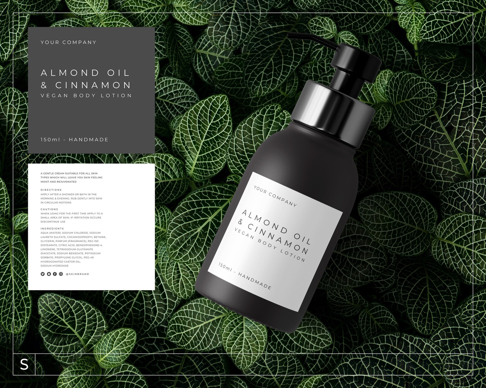 Hand Cream Label Options Hand Soap Label Template / Hand Sanitiser Label Template / Cosmetic ...