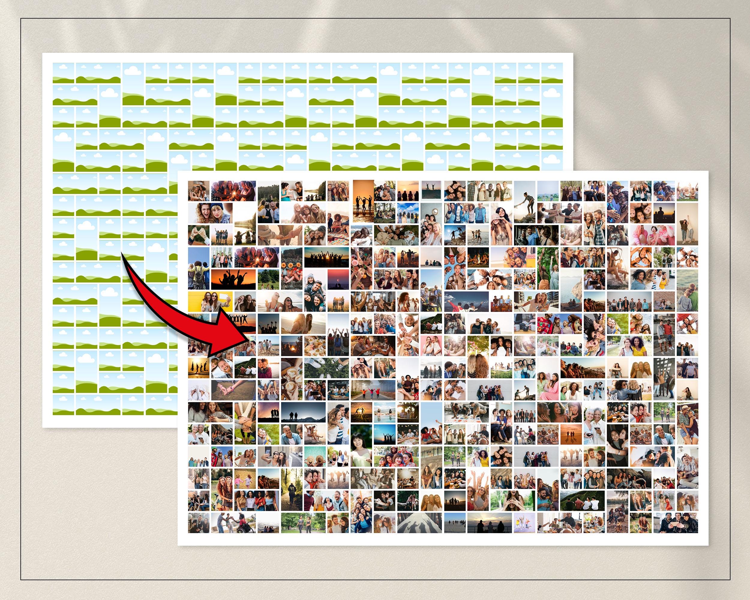 250 Editable Photo Collage Template / Horizontal Photo Poster ...