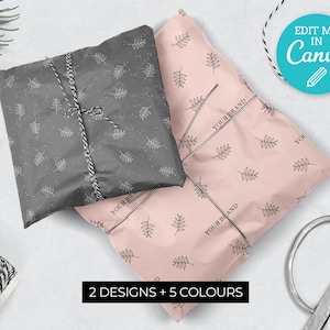 Editable Tissue Paper / Customisable Tissue Paper / Custom Tissue Paper Template / Digital Floral Packaging paper / Branded Wrapping Paper