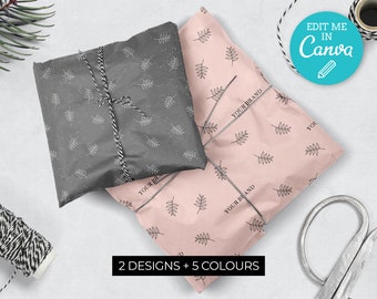Editable Tissue Paper / Customisable Tissue Paper / Custom Tissue Paper Template / Digital Floral Packaging paper / Branded Wrapping Paper