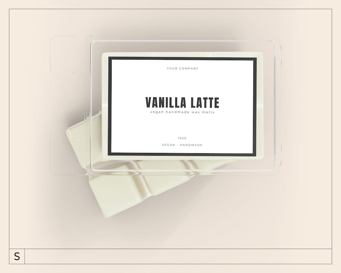 Minimalist Wax Melts Label Template / Editable Wax Melts - Etsy