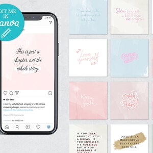 Puede incluir: Una colección de 10 tarjetas de citas digitales imprimibles coloridas con mensajes inspiradores. Las tarjetas presentan una variedad de colores pastel y fuentes de escritura a mano. Las citas incluyen: "Esto es solo un capítulo, no toda la historia", "Ámate a ti mismo", "Mantén la fe", "Enseña para las estrellas", "El progreso lento es mejor que ningún progreso", "Ven y muere", "Mantente fuerte", "Si hablas de ello, es un sueño. Si lo visualizas, es posible, pero si lo programas, es real", "La duda mata más sueños que el fracaso jamás lo hará", y "La vida es una aventura".