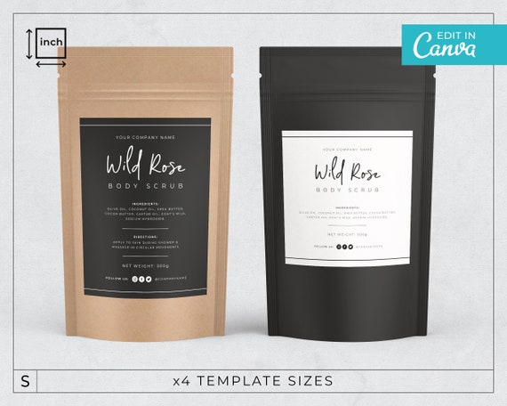 Sticker Packaging Kit: Black & White   - Photography  Marketing, Design Templates for Photographers