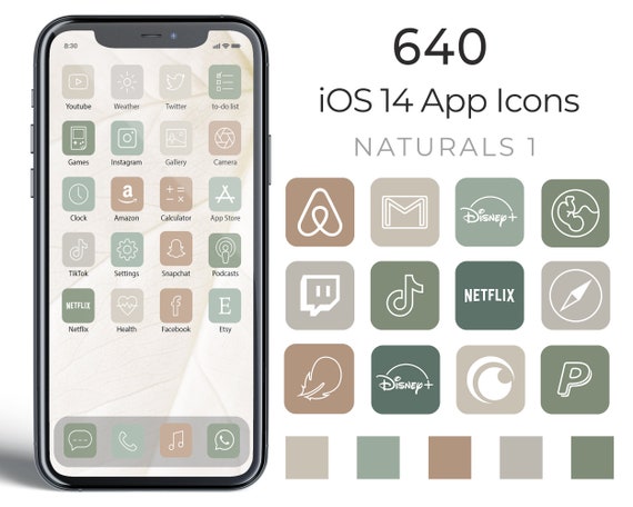 640 Natural Aesthetic Ios 14 App Icons Social Media Icons Etsy 640 Natural Aesthetic Ios 14 App Icons Social Media Icons Etsy