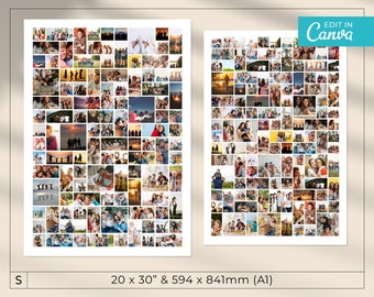 Huge Editable Photo Collage Template / 110+ Photo Collage / Photograph Collage / Photograph Poster / Editable Collage / Printable Photo Grid