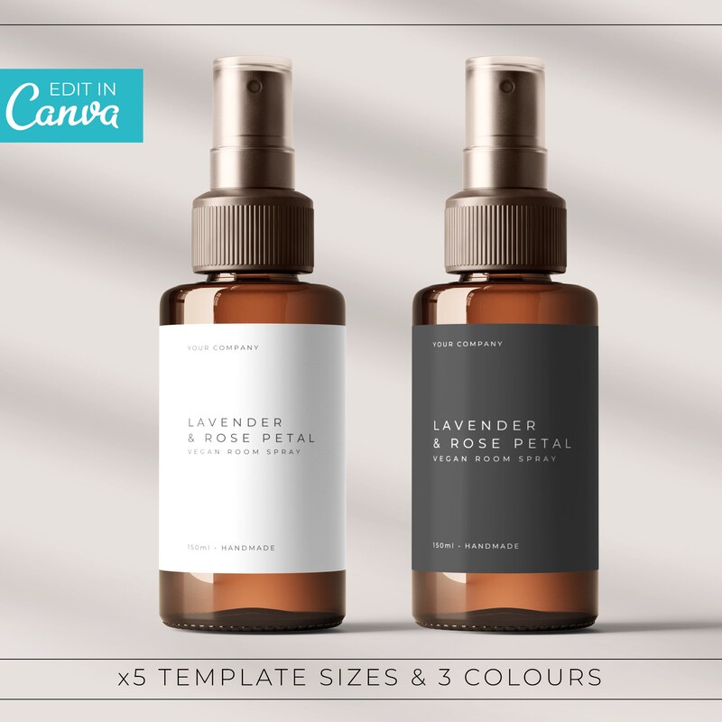 Custom Labels Room Spray Etsy