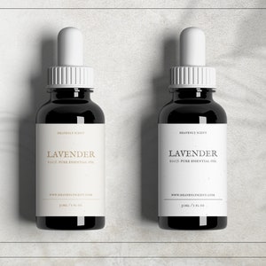 Vintage Essential Oil Labels / Editable Dropper Bottle Labels ...