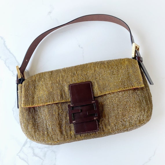 FENDI Beaded/Hand-Embroidered Baguette