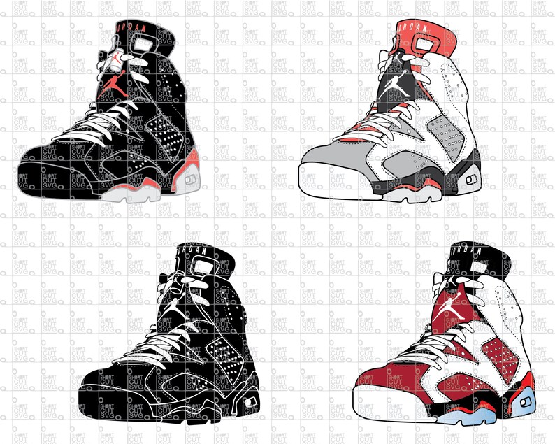 Download Sneaker bundle SVG file // SWOOSH // pdf DXF png // High top | Etsy