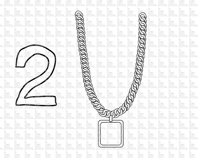 Cuban Link SVG File // Gold Chain // Jewellery // Style // Etsy Finland