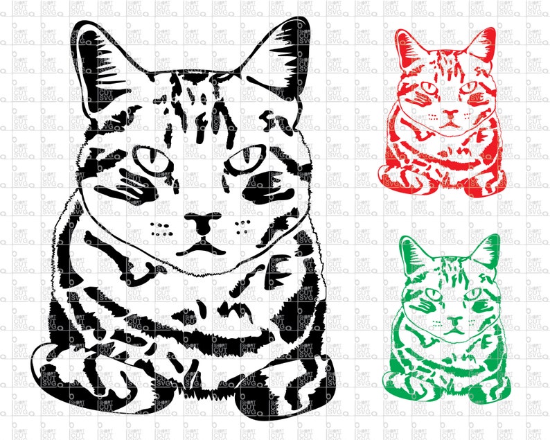 Download Cat SVG Cut File // clipart // Silhouettes // cricut file ...