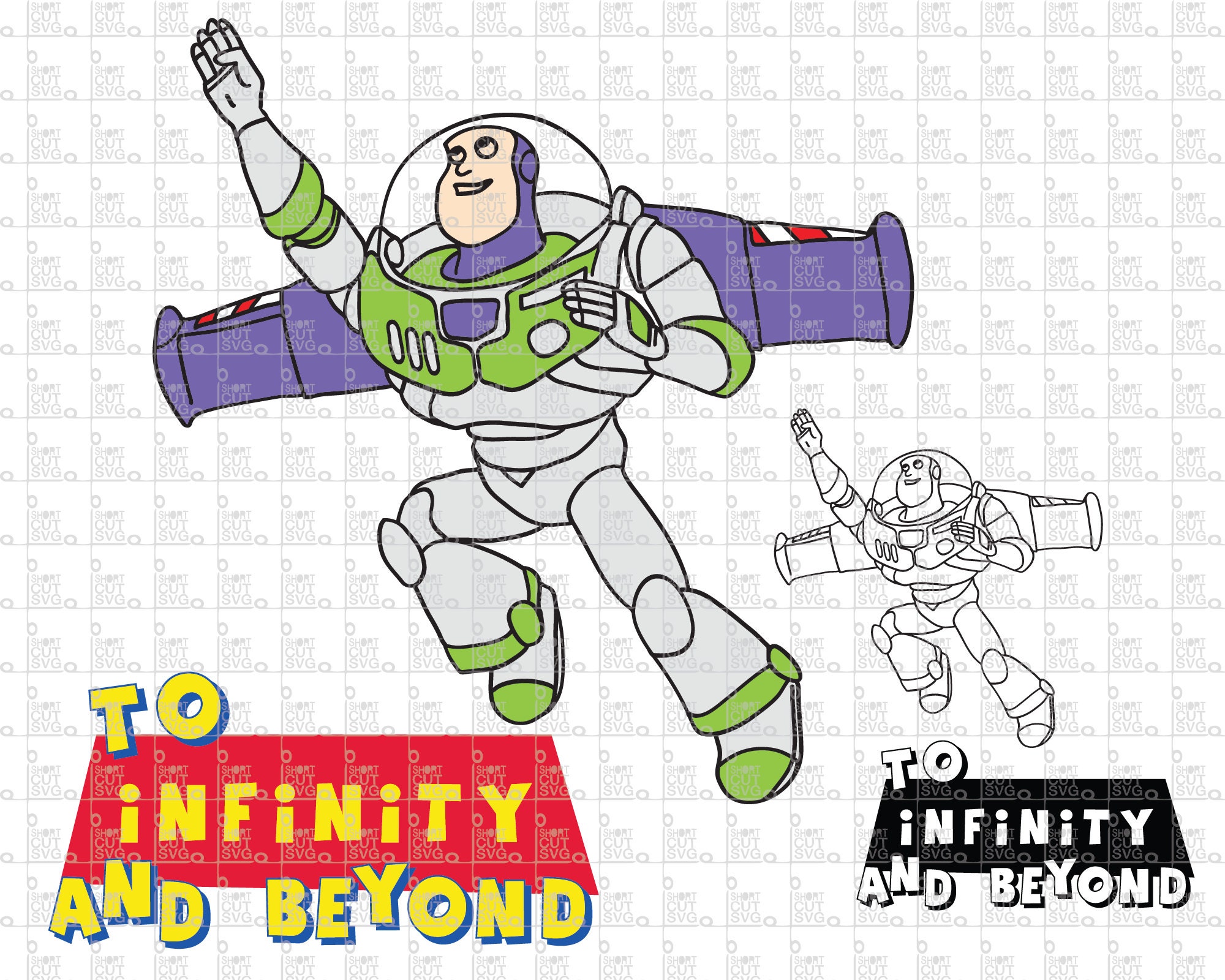 Toy Story Buzz Lightyear to Infinity and Beyond SVG Cut File Etsy Ireland