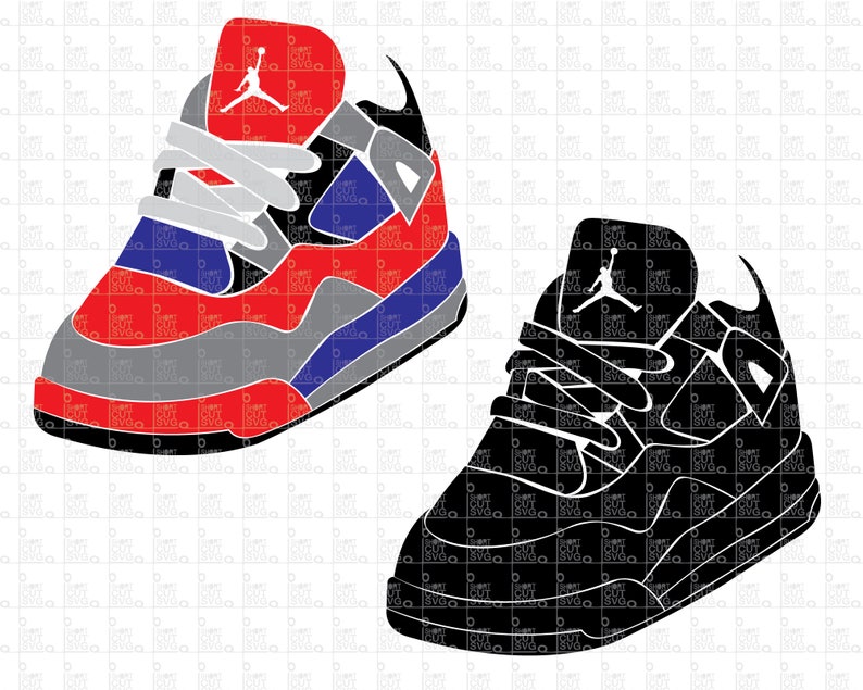 Download Baby Sneaker SVG file // SWOOSH // pdf DXF png // Baby Jordan | Etsy
