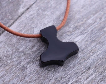 Small Mjolnir Necklace | Thor Hammer Necklace | Bone necklace | Viking Necklace | Nordic Viking Jewelry | Tiny Mjolnir Norse mythology