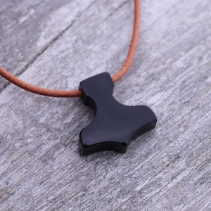 Small Mjolnir Necklace | Thor Hammer Necklace | Bone necklace | Viking Necklace | Nordic Viking Jewelry | Tiny Mjolnir Norse mythology