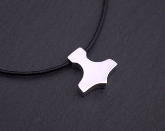 Small Thors Hammer Pendant | Mjolnir Necklace | Silver Viking Mjolnir Necklace | Viking Necklace | Viking Jewelry | Tiny Mjolnir necklace