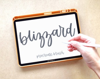 Blizzard Procreate Brush | iPad Lettering | Instant Download