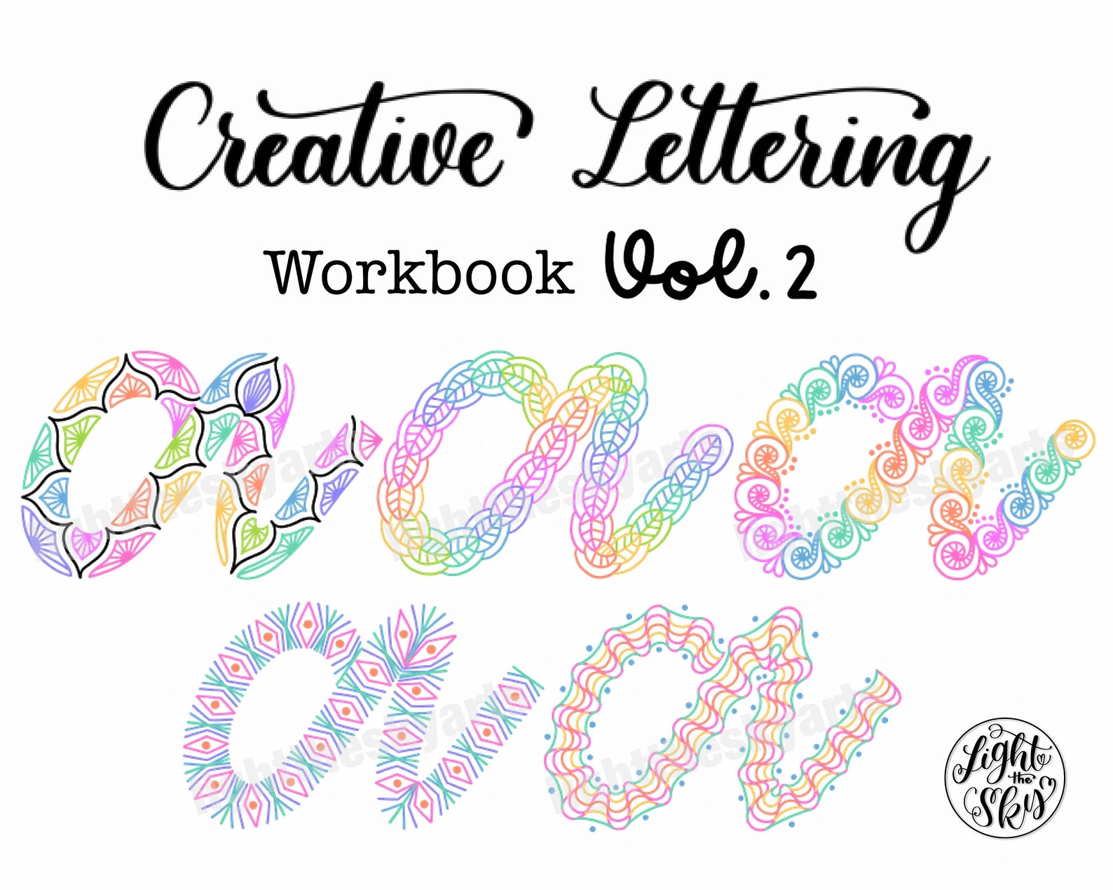 Creative Lettering Workbook Vol.2 by Lighttheskyarts DIGITAL | Etsy