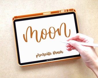 Moon Procreate Brush | iPad Lettering | Instant Download