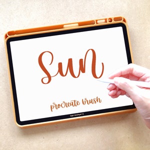 Sun Procreate Brush | iPad Lettering | Instant Download
