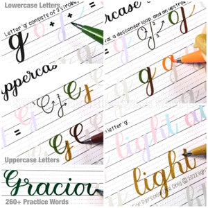 Beginner's BUNDLE to Brush Lettering & Bounce Lettering Practice ...