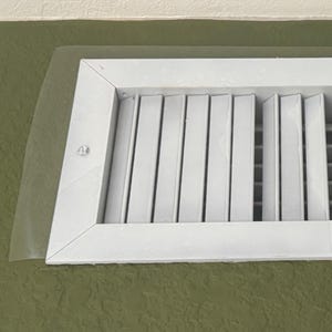VENT COVERS for Aluminum Vents - BLOCKS Airflow - Clear Vinyl - Removable