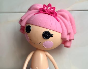 Lalaloopsy Jewel Sparkles Princess 2009 MGA Entertainment Pink hair collectible doll with shoes