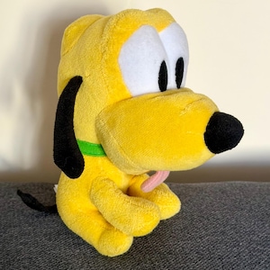 Disney Pluto 7" Yellow Dog Plush Toy – Soft Stuffed Animal