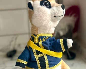 Vintage soft toy meerkat Soft Plush Toy Bear Cuddles time