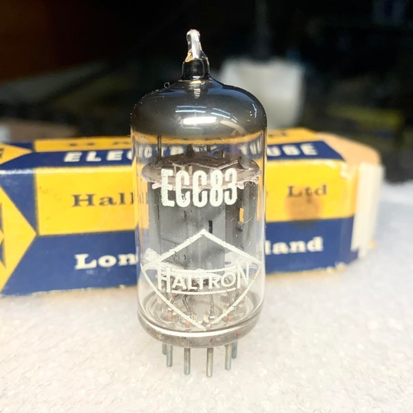 Molto raro Nos Electronic vacuum tube Haltron ECC83 (identico 12AX7) lampada amplificatore audio amplificatore per chitarra