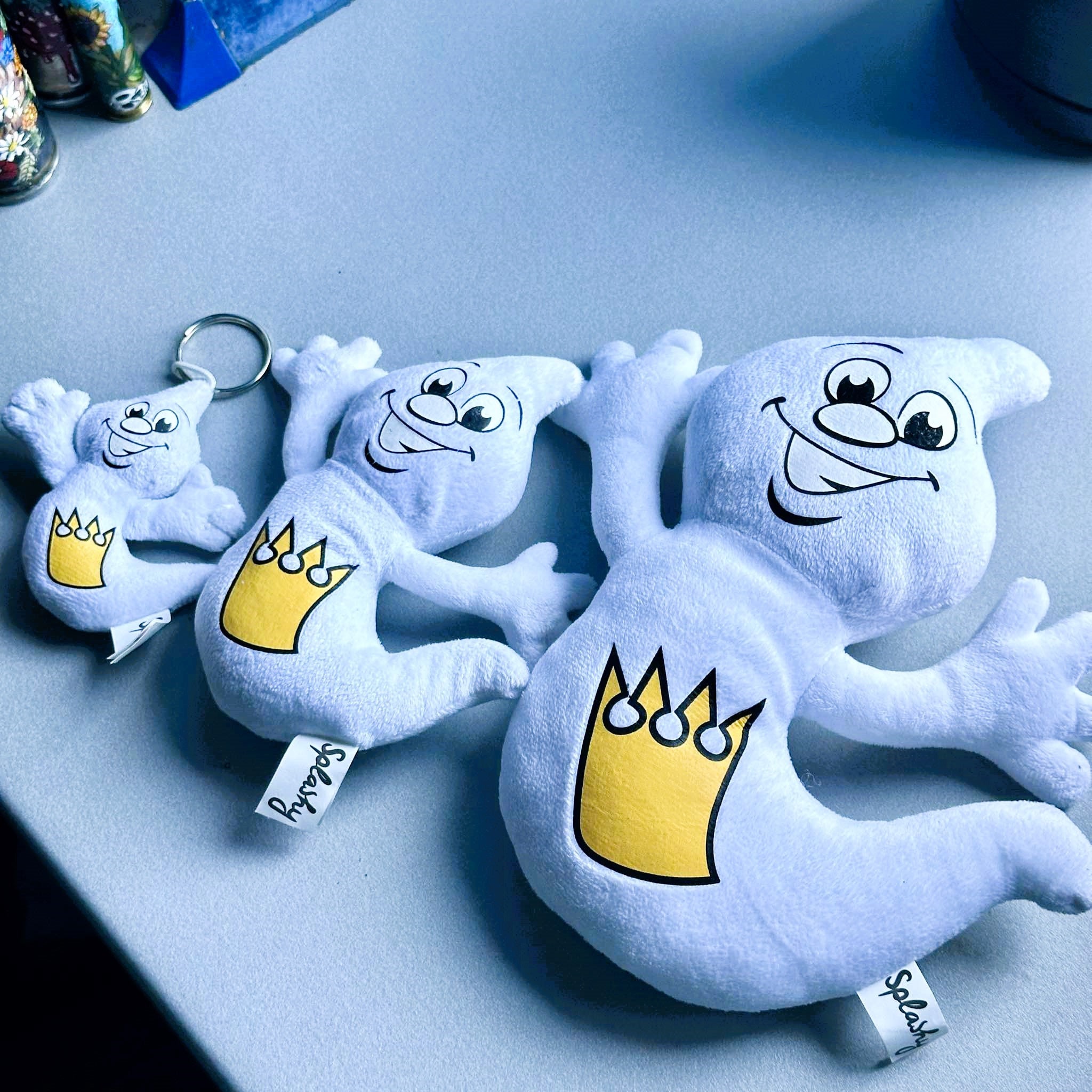 3pcs Ghost plush toy Spirit toy Splashy Stuffed animal